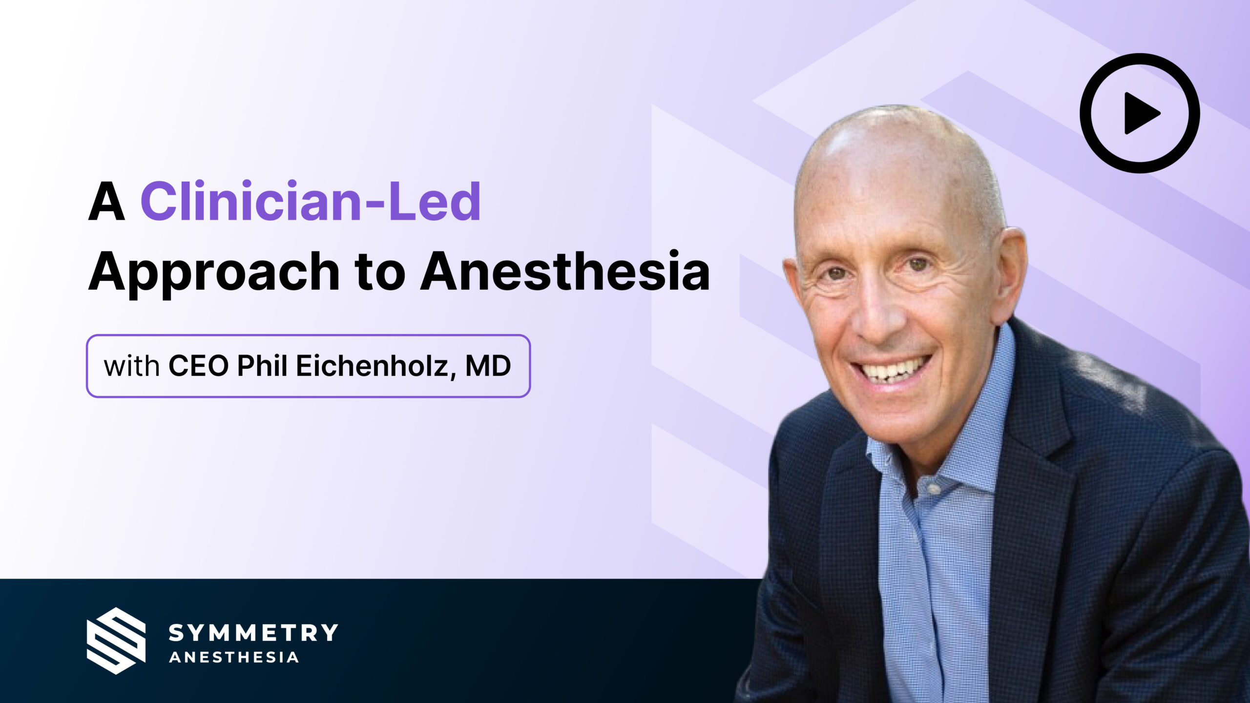 A clinician led approach to anesthesia